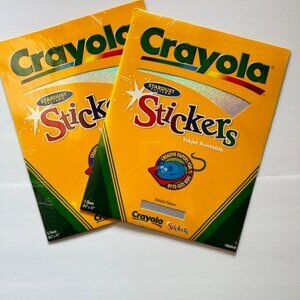 2 Crayola Stardust GLITTER PAPERS Inkjet PRINTABLE Paper 8½x11